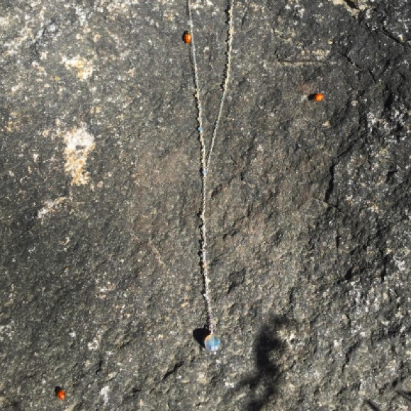 Sterling Silver and Natural Labradorite Necklace - Picture 4 of 5